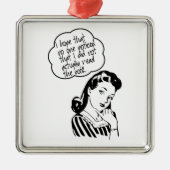 Buchgemeinschaft - i-Hoffnung - Retro Silbernes Ornament (Vorne)