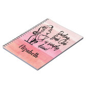 Buchgemeinschaft-Lesung merkt Retro Frau Notizblock (Linke Seite)