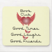 Buchgemeinschaft mit Herzentwurf Mousepad (Vorne)