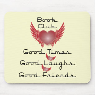 Buchgemeinschaft mit Herzentwurf Mousepad