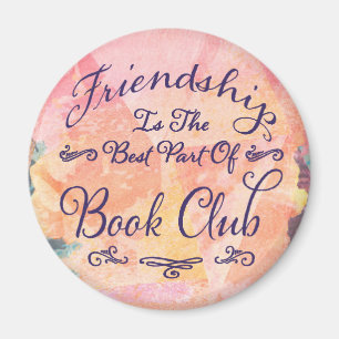 Buchgemeinschaftfreundschaft Bibliophile-Aquarell Magnet
