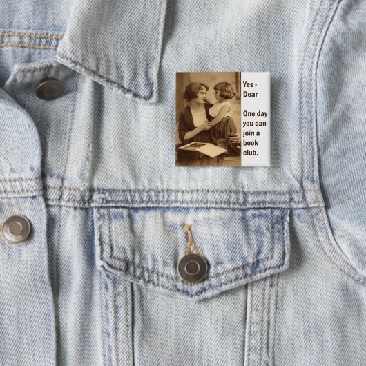 Buchgemeinschaftmutter und -tochter button (Beispiel)