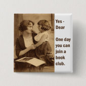 Buchgemeinschaftmutter und -tochter button (Vorderseite)