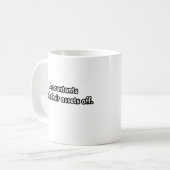 Buchhalter arbeiten - lustige Buchhaltergastronomi Kaffeetasse (Vorderseite Links)