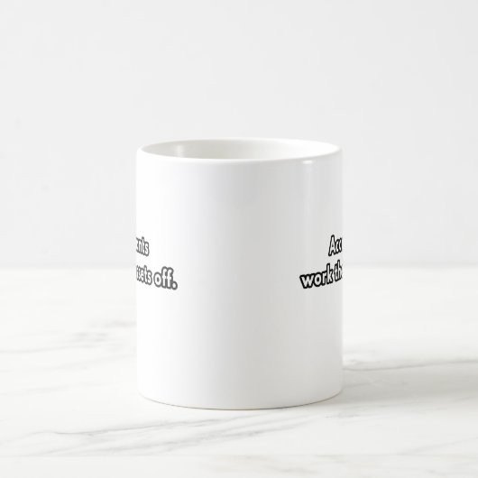 Buchhalter arbeiten - lustige Buchhaltergastronomi Kaffeetasse (Mittel)