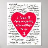 Buchhalter Art Funny Accounting Office Decor Poster (Vorne)
