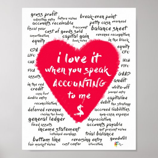 Buchhalter Art Funny Accounting Office Decor Poster (Vorne)