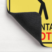 BUCHHALTER BEI DER ARBEIT - STÖREN SIE NICHT MOUSEPAD (Ecke)