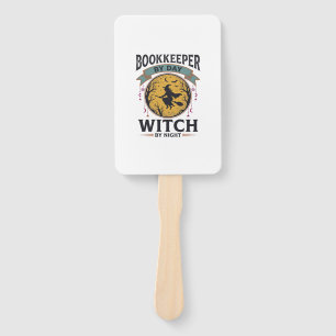 Buchhalter bei Tag Hexe bei Nacht Vintage-Shirt De Fächer