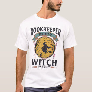 Buchhalter bei Tag Hexe bei Nacht Vintage-Shirt De T-Shirt