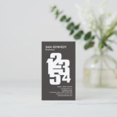 Buchhalter Berechnete Nummern Buchführungsdienste Visitenkarte (Stehend Vorderseite)