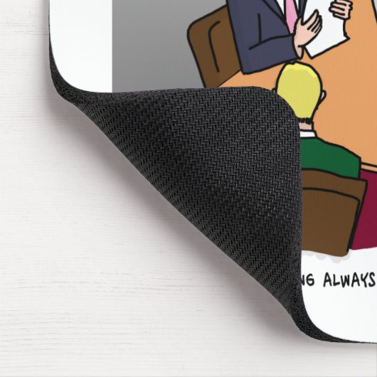 Buchhalter-Cartoon Mousepad (Ecke)