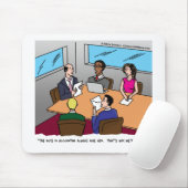 Buchhalter-Cartoon Mousepad (Mit Mouse)