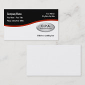 Buchhalter CPA-Visitenkarten Visitenkarte (Vorne/Hinten)