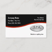 Buchhalter CPA-Visitenkarten Visitenkarte (Vorderseite)