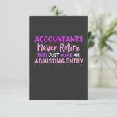 Buchhalter Dankeskarte (Stehend Vorderseite)