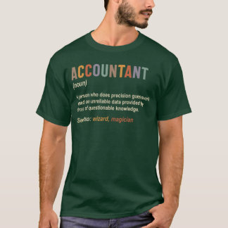 Buchhalter Definition Buchhaltung CPA Lustiges Mäd T-Shirt