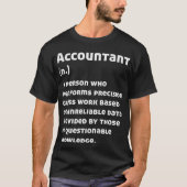 Buchhalter Definition Funny Bedeutung T-Shirt (Vorderseite)