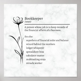 Buchhalter Definition Funny Synonyme Poster