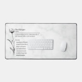 Buchhalter Definition Funny Synonyme Schreibtischunterlage (Tastatur & Maus)