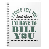 Buchhalter, den ich Ihnen sagen könnte, aber dann  Notizblock (Vorderseite)