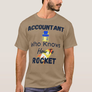 Buchhalter, der das Rocket kennt T-Shirt