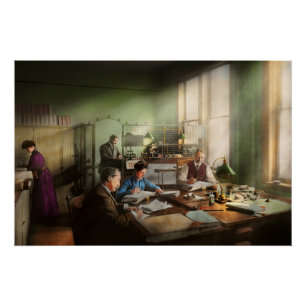 Buchhalter - die Buchhaltungsabteilung 1902 Poster