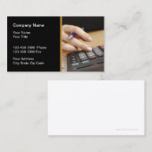 Buchhalter-Dienstleistungen Visitenkarte (Vorne/Hinten)