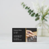 Buchhalter-Dienstleistungen Visitenkarte (Stehend Vorderseite)