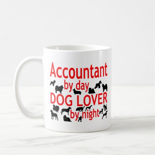 Buchhalter Dog Lover Kaffeetasse (Links)