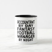 Buchhalter-Fantasie-Fußball-Manager Tasse (Zentrum)