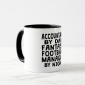 Buchhalter-Fantasie-Fußball-Manager Tasse (Vorderseite Links)