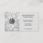 Buchhalter | Financial Money Manager Business Card Visitenkarte (Vorderseite)