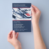 Buchhalter Flyer (Handgriff)
