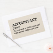 Buchhalter - Funny Definition Rechteckiger Aufkleber (Umschlag)