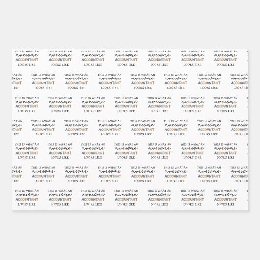 Buchhalter Funny Phantastisch Accountant CPA Gesch Geschenkpapier Set (Vorderseite 3)