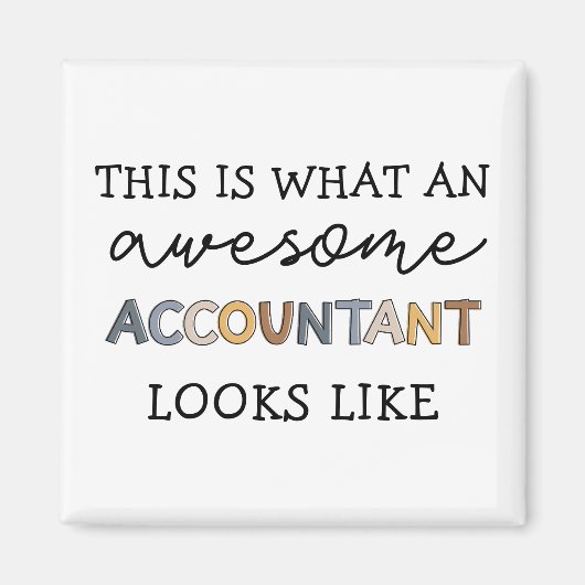 Buchhalter Funny Phantastisch Accountant CPA Gesch Magnet (Vorne)