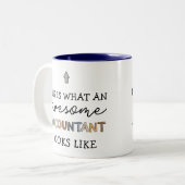 Buchhalter Funny Phantastisch Accountant CPA Gesch Zweifarbige Tasse (Vorderseite Links)