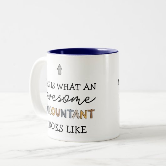 Buchhalter Funny Phantastisch Accountant CPA Gesch Zweifarbige Tasse (Vorderseite Links)
