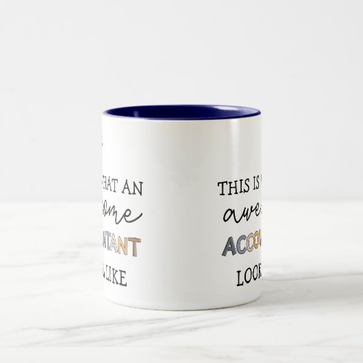 Buchhalter Funny Phantastisch Accountant CPA Gesch Zweifarbige Tasse (Mittel)