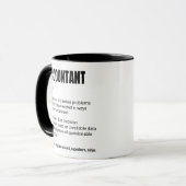 Buchhalter Funny Work Definition Tasse (Vorderseite Links)