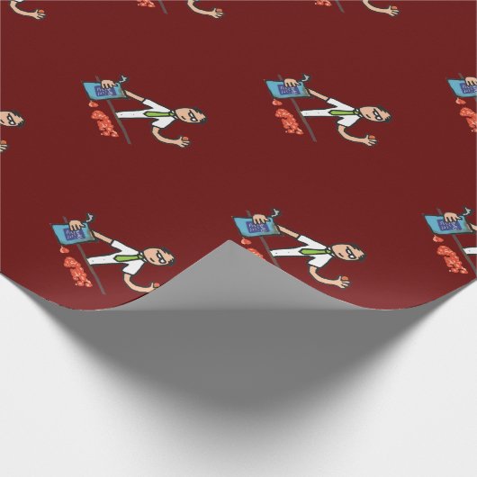 Buchhalter Geschenkpapier (Ecke)