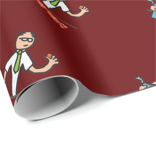 Buchhalter Geschenkpapier (Rolleneckpunkt)