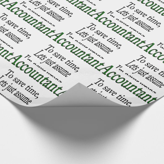 BUCHHALTER GESCHENKPAPIER (Ecke)