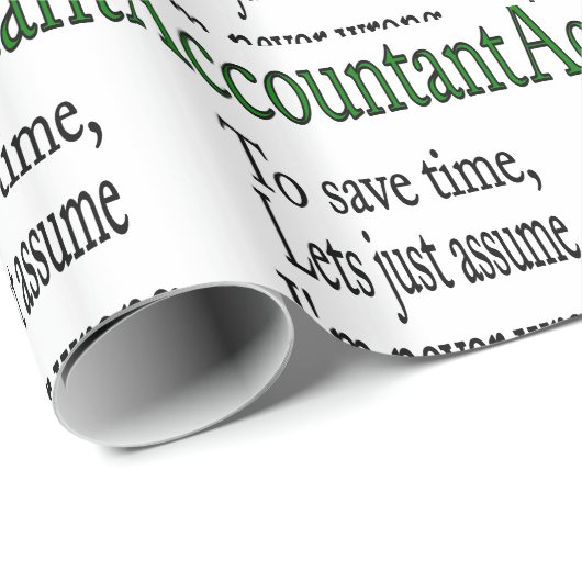 BUCHHALTER GESCHENKPAPIER (Rolleneckpunkt)