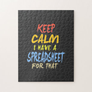 Buchhalter haben eine Tabelle dafür Puzzle