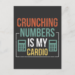 Buchhalter Humor Rechnungswesen Rechner Postkarte