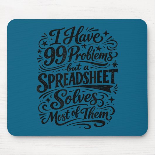 Buchhalter Humor Tabellenkalkulation Datenanalyst Mousepad (Vorne)