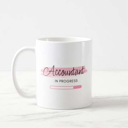 Buchhalter im Werden – Personalisiert Kaffeetasse (Links)