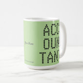 "BUCHHALTER" KAFFEETASSE (VorderseiteRechts)